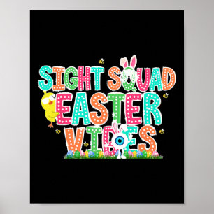 Colourful Sight Squad Easter Vibes Optometric Tech Poster
