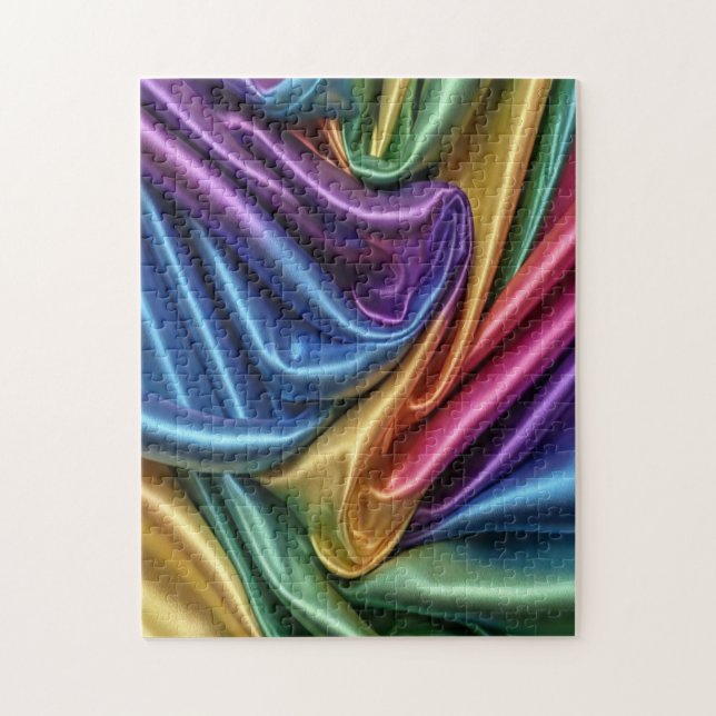 Colourful Silk -  Jigsaw Puzzle (Vertical)