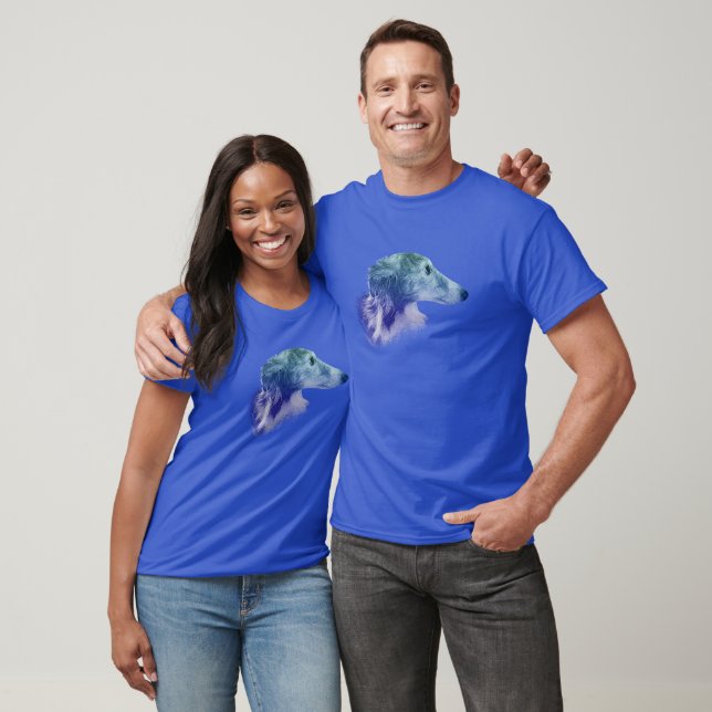 Colourful Silken Windhound T-Shirt (Unisex)