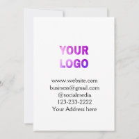 Colourful simple add your logo name text image