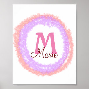 Colourful simple minimal add your text image poster