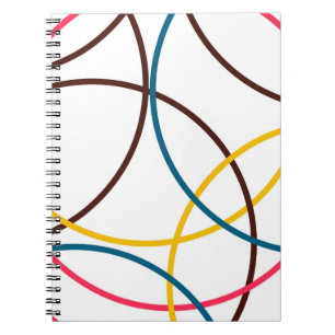Colourful, simple modern cool, urban trendy notebook