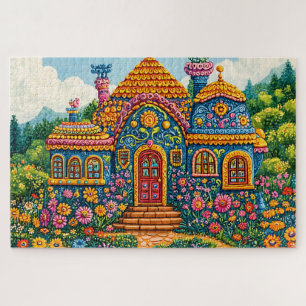 Colourful Simple Rustic Modern Cool Jigsaw Puzzle