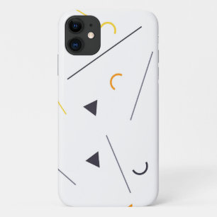Colourful, simple, trendy, urban geometric design iPhone 11 case