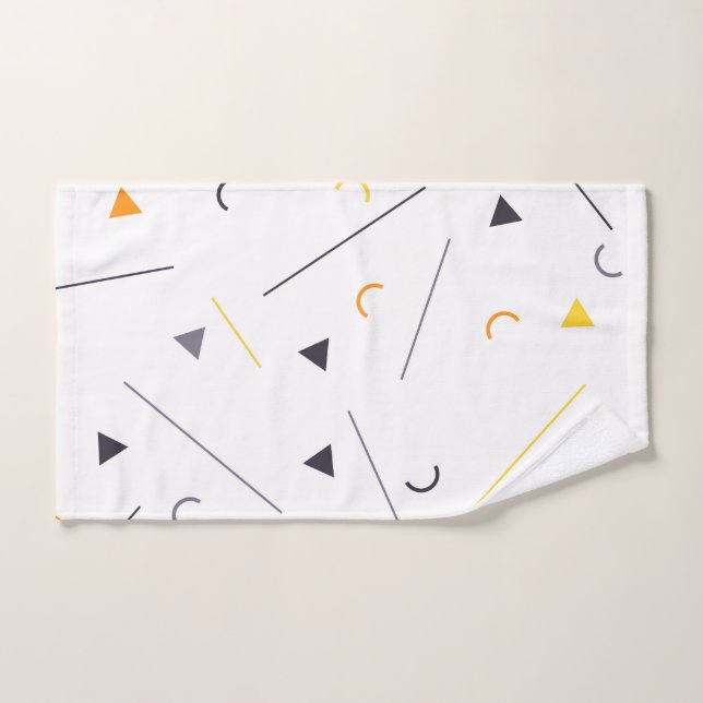 Colourful, simple, trendy, urban geometric design hand towel (Hand Towel)