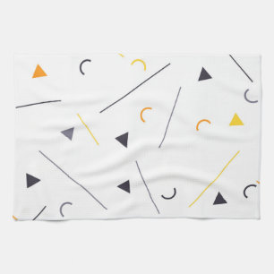 Colourful, simple, trendy, urban geometric design kitchen towel