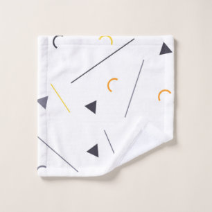 Colourful, simple, trendy, urban geometric design wash cloth