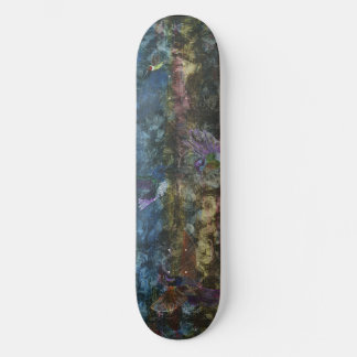 Colourful Skateboard of Hummingbirds in Flight