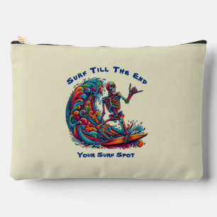 Colourful Skeleton Surfer Accessory Pouch