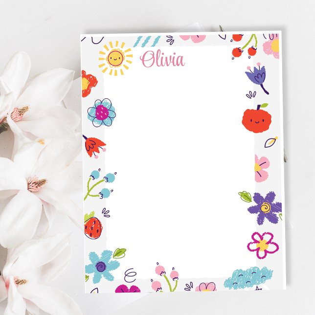 Colourful Sketch Scribble Funny personalized  Notepad (Creator Uploaded)