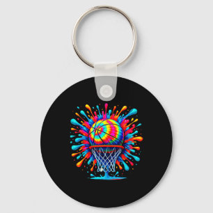 Colourful Sketll Art Tie Dye Drip Sketll Ll Dunk Keychain