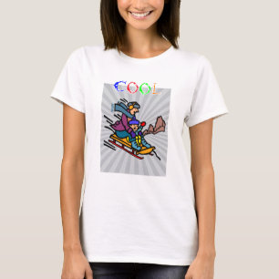 Colourful Skiing Artwork   skiing designs   skiing T-Shirt