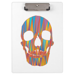 Colourful Skull Clipboard