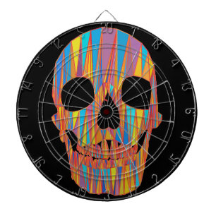 Colourful Skull Dartboard