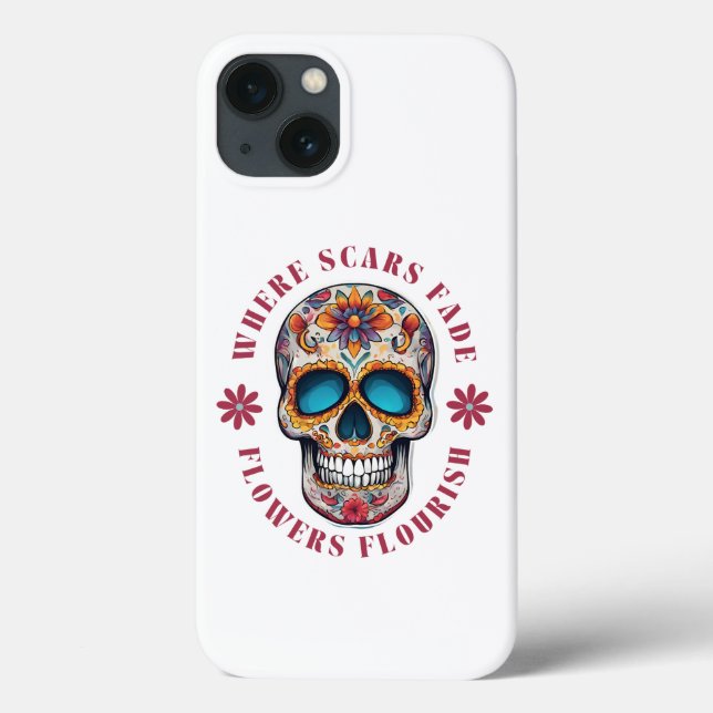 Colourful Skull Motivational & Inspirational Case-Mate iPhone Case (Back)
