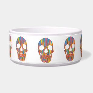 Colourful Skull Pet Bowl