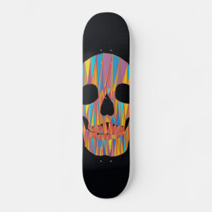 Colourful Skull Skateboard