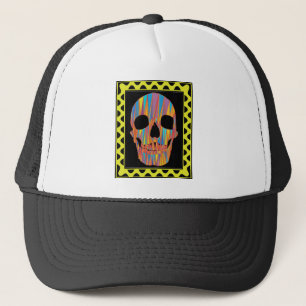 Colourful Skull Trucker Hat