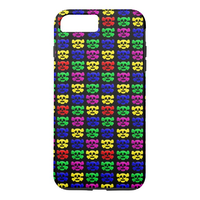 Colourful skulls pattern Case-Mate iPhone case (Back)