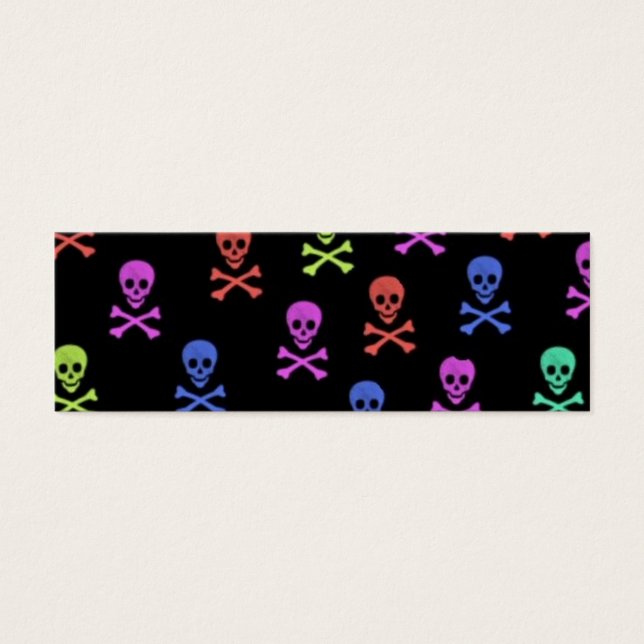 Colourful Skulls Profile Card (Front)