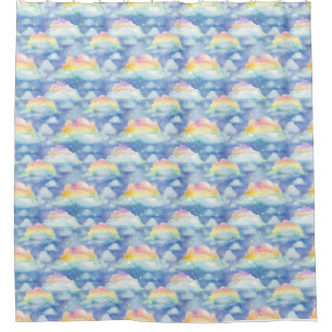 Colourful Sky Background with Clouds, Stars