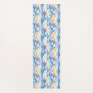 Colourful Sky Background with Clouds, Stars Yoga Mat