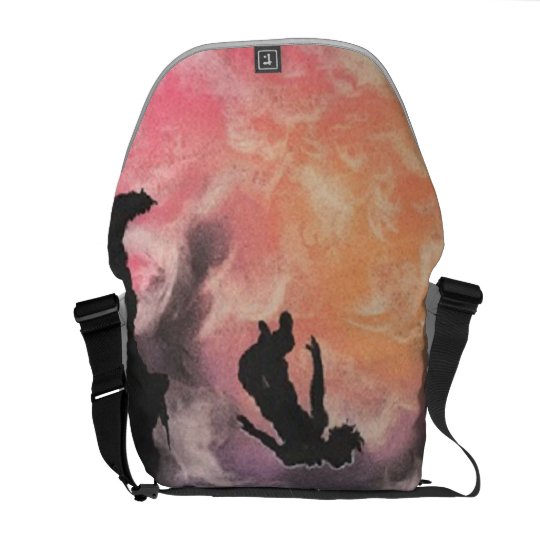 colourful sky dive messenger bags