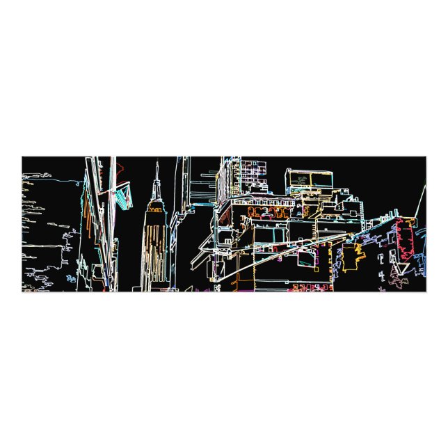 Colourful skyline in Manhattan Photo Print (Front)