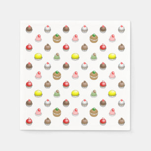 Colourful Small Cakes Napkin