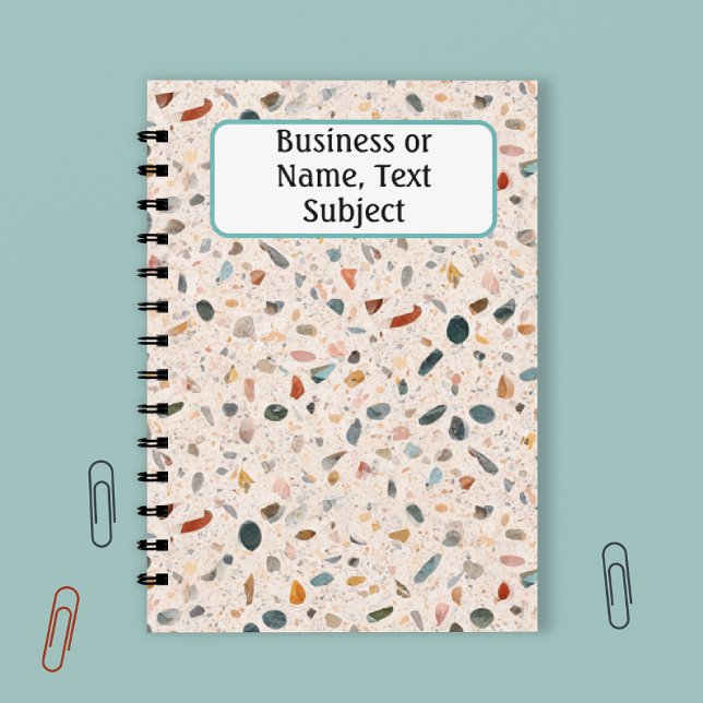 Colourful Small Chips & Speckle Terrazzo Pattern Notebook (Creator Uploaded)