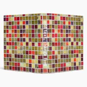 Colourful Small Tiling Background Binder