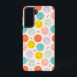 Colourful Smiling Happy Face Pattern Samsung Galaxy Case<br><div class="desc">Check out this cute trendy design featuring</div>