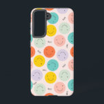 Colourful Smiling Happy Face Pattern Samsung Galaxy Case<br><div class="desc">Check out this cute trendy design featuring</div>