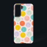 Colourful Smiling Happy Face Pattern Samsung Galaxy Case<br><div class="desc">Check out this cute trendy design featuring</div>