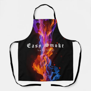 Colourful Smoke Vape Shop Business  Apron