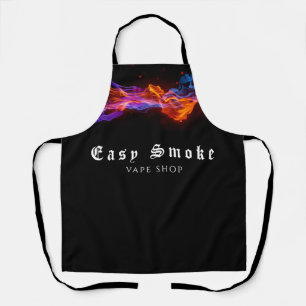 Colourful Smoke Vape Shop Business  Apron