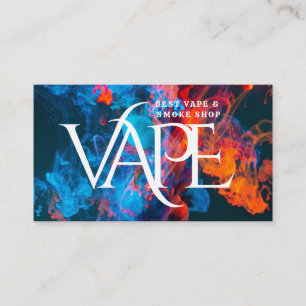 Colourful Smoke Vape Shop Business Card