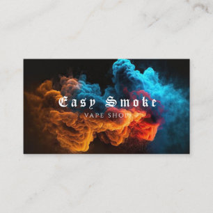 Colourful Smoke Vape Shop Business Card