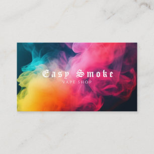 Colourful Smoke Vape Shop Business Card