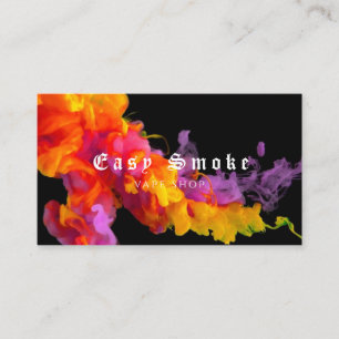 Colourful Smoke Vape Shop Business Card