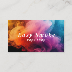 Colourful Smoke Vape Shop Business Card