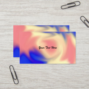 Colourful Smudge Business Cards