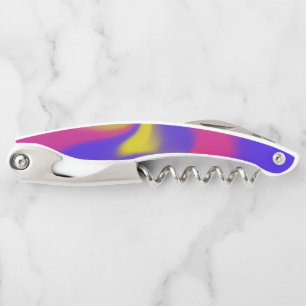 Colourful Smudge Corkscrew