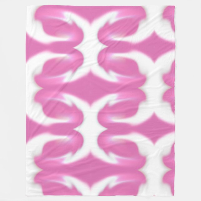 Colourful Smudge Fleece Blanket (Front)