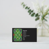 Colourful Snake Celtic Knot Business Card (Standing Front)