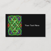 Colourful Snake Celtic Knot Business Card (Back)