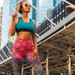Colourful Snake Skin Capri Leggings<br><div class="desc">Colourful Snake skin print is a classic pattern and never seems to actually go out of style. This faux snake skin pattern features a super bright and colourful design.
This design features snake skin in pink, purple, blue, green and black.</div>