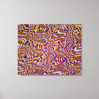 Colourful Snake Styles Pattern Design  Canvas Print