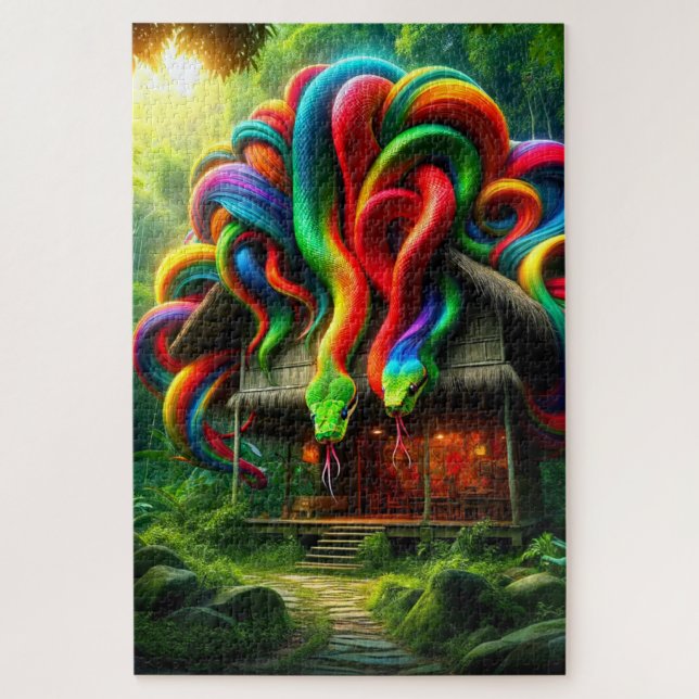 Colourful Snakes Jigsaw Puzzle (Vertical)