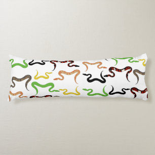 Colourful Snakes Python Reptile Pattern Body Pillow